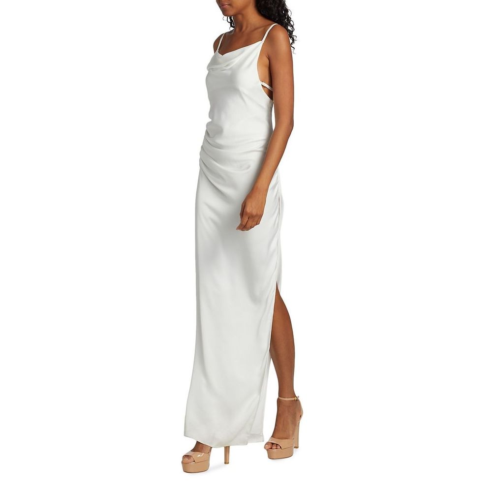 Ramy Brook Marie Cowlneck Evening Gown US 10 $545 - Picture 3 of 9